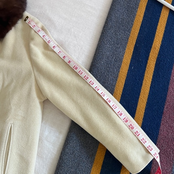 Vintage mink fur collar swing coat - Picture 4 of 15